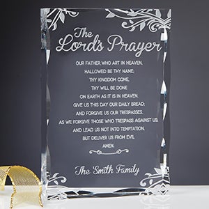 The Lords Prayer Engraved Keepsake - 15372
