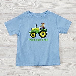 Tractor Time Personalized Toddler T-Shirt - 15414-TT