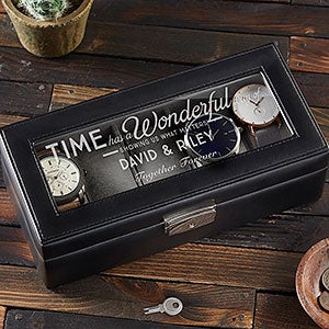 Personalized Wood Watch Box Customized Jewelry Case Watch 