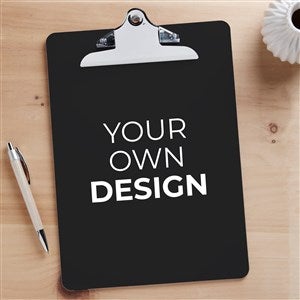 Design Your Own Personalized Clipboard- Black - 15730-B