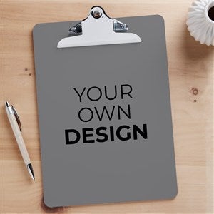 Design Your Own Personalized Clipboard- Grey - 15730-G