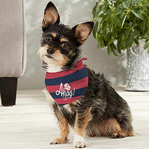 Nautical Personalized Dog Bandana - Small - 15748