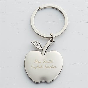 Teacher Personalized Apple Keychain - 15754