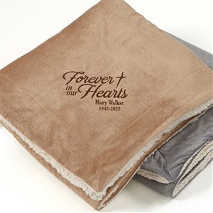 Heartfelt Memories Personalized Sherpa Blanket - 50x60 - 15827-S