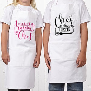 Personalized Child Apron with Toque Chef Hat - GetNameNecklace