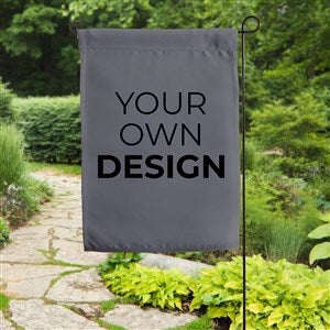 Design Your Own Personalized Garden Flag- Grey - 15888-G