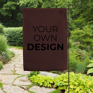 Design Your Own Personalized Garden Flag- Brown - 15888-BR