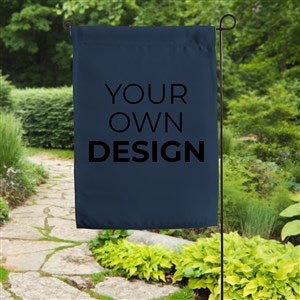 Design Your Own Personalized Garden Flag- Navy Blue - 15888-NB