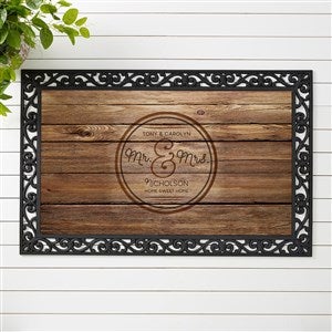 Personalized Printed Wood Doormat - Circle of Love - 15962-M