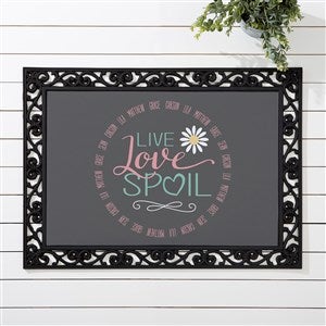 Personalized Grandparent Doormat - Live, Love, Spoil - 15968