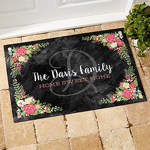 Personalized Home Sweet Home Welcome Doormat