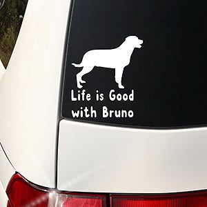 I Love My Pet Personalized Window Decal - 16017