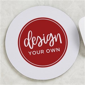 Design Your Own Personalized Round Mouse Pad - White - 16068-W