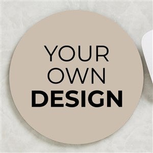 Design Your Own Personalized Round Mouse Pad - Tan - 16068-T