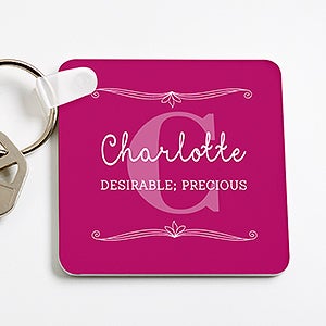 My Name Means... Personalized Keychain for Her - 16092