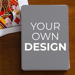 Design Your Own Custom Playing Cards- Grey - 16139-G