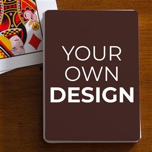 Design Your Own Custom Playing Cards- Brown - 16139-BR