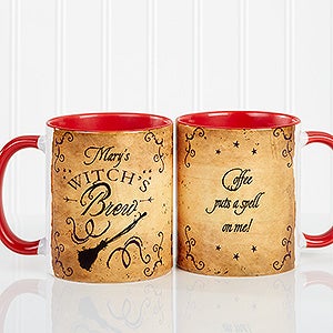 Witchs Brew Personalized Coffee Mug 11oz.- Red - 16200-R