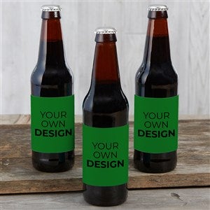 Design Your Own Personalized Beer Bottle Labels - Set Of 6 - Green - 16230-G