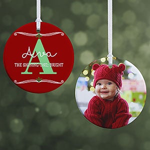 My Name Means Personalized Photo Ornament- 2.85 Glossy - 2 Sided - 16297-2