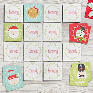 Christmas Characters Personalized Memory Game - 16311