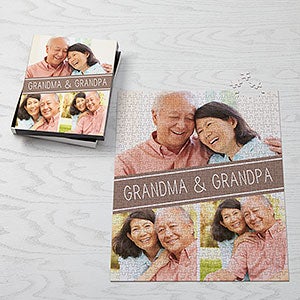 Personalized Photo Collage Puzzle - Family Photo Collage - 500 Piece - 16319-500