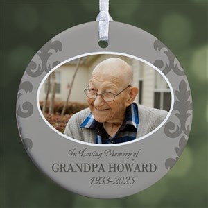 In Loving Memory Photo Memorial Ornament For Him- 2.85 Glossy - 1 Sided - 16333-1