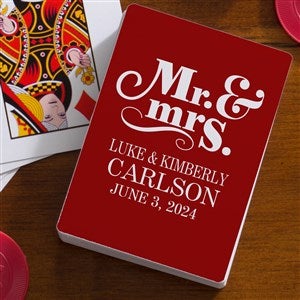 Happy Couple Personalized Playing Cards - 16354