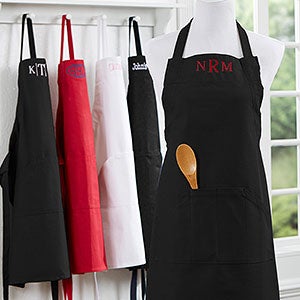Embroidered Kitchen Apron - Name - 16384-N