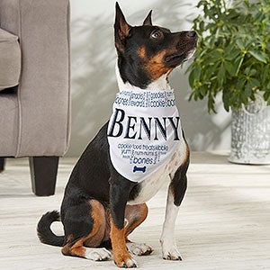 Doggie Delights Personalized Pet Bandana - Medium - 16407-M