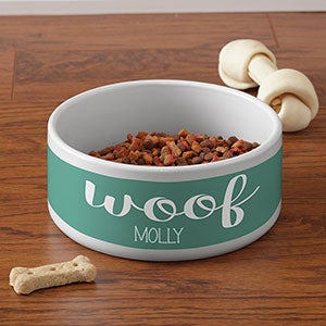 Woof & Meow Personalized Bowl - Large - 16420-7