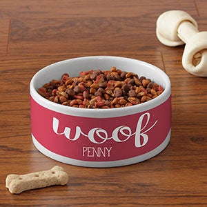 Woof  Meow Personalized Bowl- Small - 16420-6