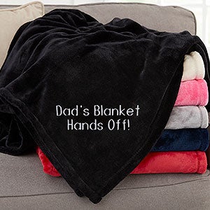 Personalized Fleece Blankets - 60x80 - Two Lines Custom Text - 16457-L