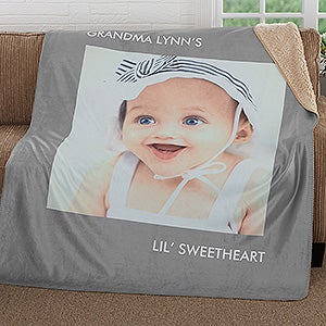 Personalized Photo Sherpa Blanket - Picture Perfect - 16487-1