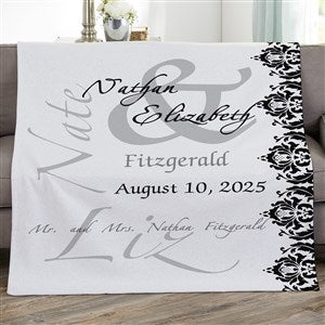 The Wedding Couple Personalized 50x60 Sweatshirt Blanket - 16490-SW