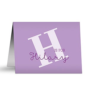 Alphabet Fun Personalized Note Cards - 16499
