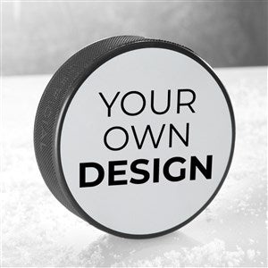 Design Your Own Personalized Hockey Puck- White - 16527