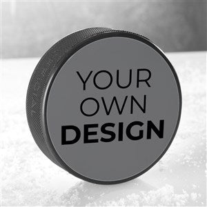 Design Your Own Personalized Hockey Puck- Grey - 16527-G