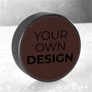 Design Your Own Personalized Hockey Puck- Brown - 16527-BR