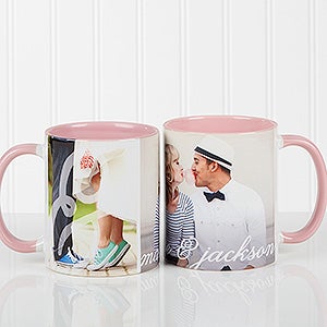 Pink Personalized Romantic Photo Coffee Mug - You  I - 16547-P