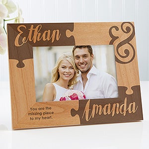 Personalized Couples Picture Frames - Missing Piece To My Heart - 4x6 - 16577-S