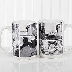 Large Personalized Coffee Mugs - Photo Colllage - 16584-L