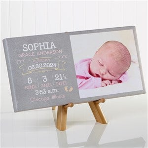 I Am Special Birth Info Personalized Photo Canvas Print- 5½quot; x 11quot; - 16633