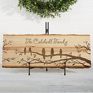 Welcome To Our Nest Personalized Basswood Plank - 16640