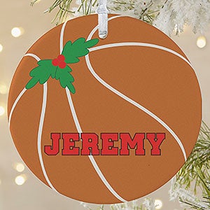 Personalized Basketball Christmas Ornament - 16666-1L