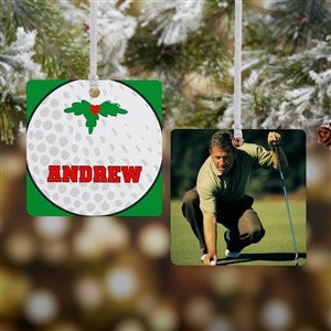 Golf Personalized Ornament - 2 Sided Metal - 16668-2M