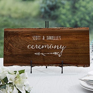 Rustic Wedding Personalized Wood Sign - Large - 16704-L