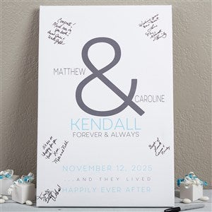 Custom Wedding Guest Book Canvas - 12x18 - 16731-S