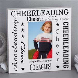Cheerleading Personalized 4x6 Box Frame - Vertical - 1679-BV