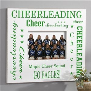 Cheerleading Personalized 5x7 Wall Frame - Horizontal - 1679-WH